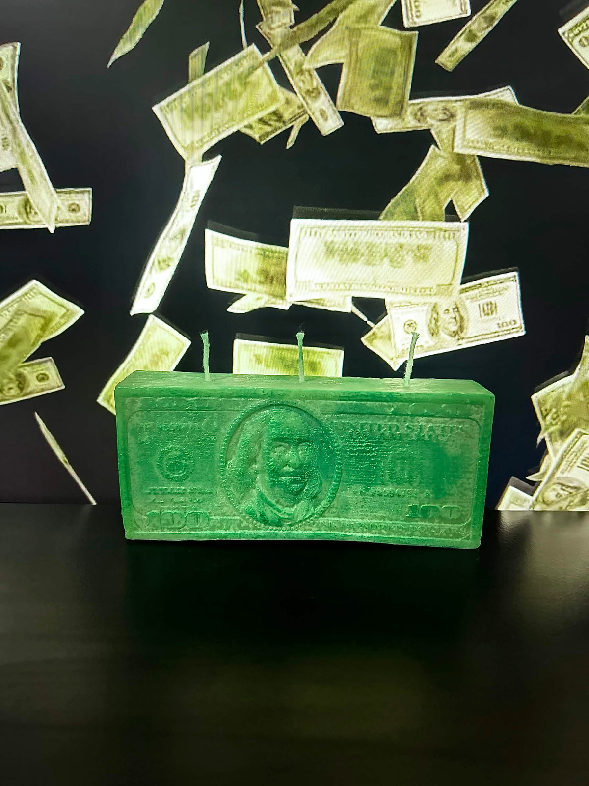 Handmade Money Candle